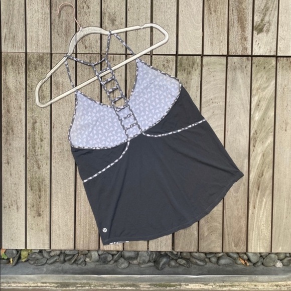 LULULEMON Blue Print Racer Back Athletic Top - Picture 3 of 6